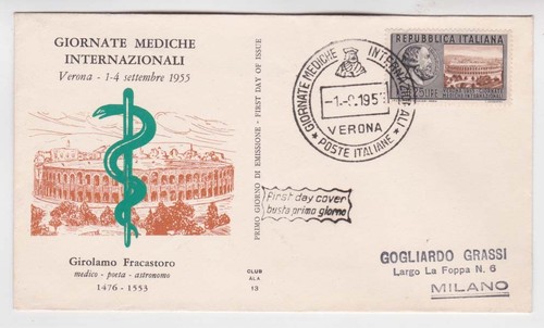 25l 695 1957 fdc scarso - fdc,