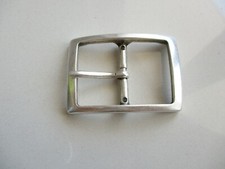 fibbia in ottone solido argento Inglese per cintura uomo da 35 millimetri