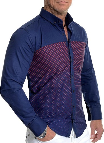 Camicia uomo navy elegante - uomo,