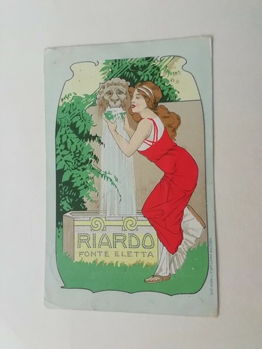Cartolina pubblicitaria riardo - pubblicitaria,