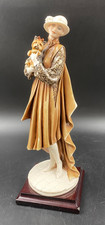 STATUA STATUETTA SOPRAMMOBILE FIGURA DONNA ELEGANTE CAPODIMONTE ARMANI 1993