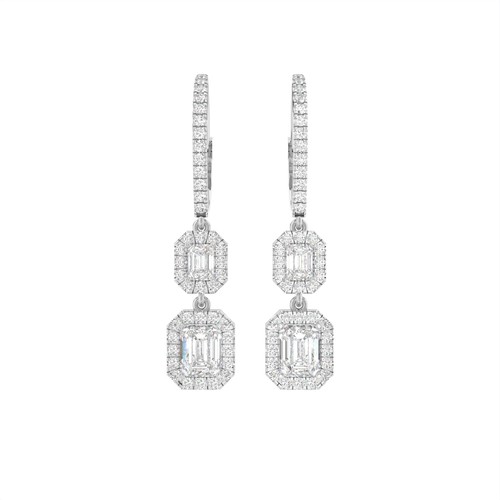 Orecchini oro bianco 18 - in,