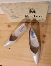 SCARPE DA SPOSA cerimonia tacco, MADEO Calzature artigianali Vigevano, 39-avorio