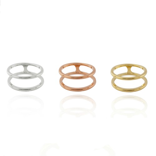 Anello impilabile argento - in,