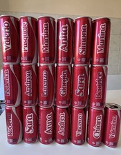 Coca Cola Lattine vuote con nome (vedi elenco)