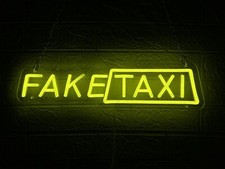 Insegna Luminosa Led Fake Taxi