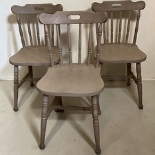 Set of 3 Wooden Rustic Style /