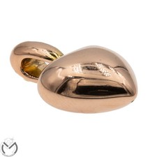 Pendaglio oro rosa 18 kt 750 cuore bombato -871/ST-