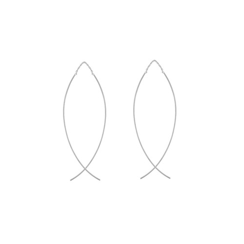 Orecchini threader filo - threader, in