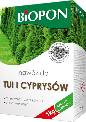 Concime per tuia - , e