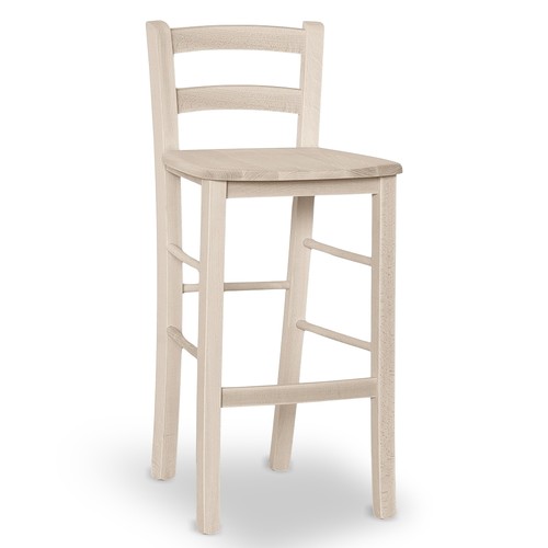 Sgabello legno grezzo con