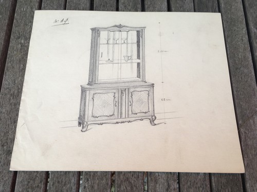 Antico disegno mobile - antico, mobili