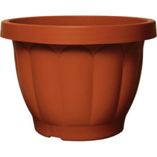 Vaso Terra Rotondo per Piante Giardino Fioriera Esterni in Plastica Ø 20-80 cm