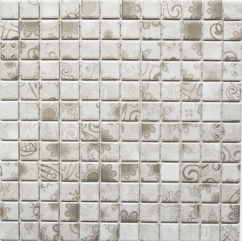 Piastrelle mosaico grigio - mosaico,