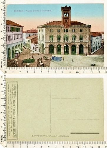 Oneglia piazza dante tassello - piazza,