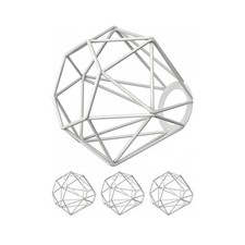 4x paralume a gabbia bianco
