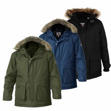 D555 Duke Big Parka Uomo Giacca Cappotto Cachi Navy Nero Pelliccia Staccabile 2XL-8XL