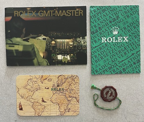 Rolex gmt master booklet - rolex,