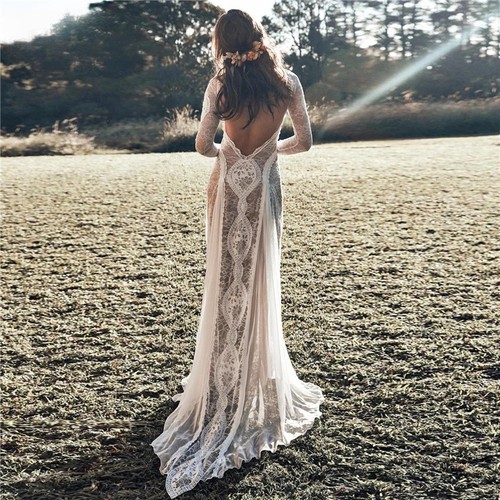 Abito sposa bohemien manica - abito,