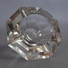 Clear Glass Ashtray Diamond