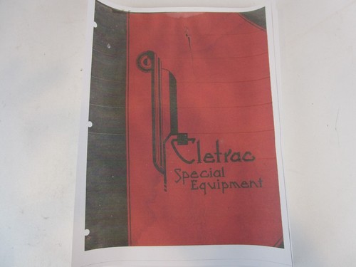 Cletrac special equipment - special,