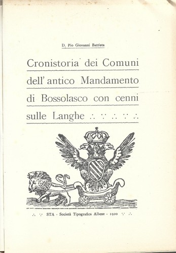 Cronistoria mandamento - cronistoria,