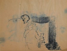 Antico disegno a inchiostro