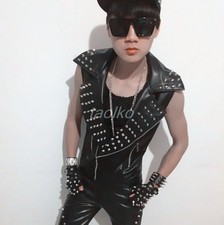 Gilet uomo punk borchie