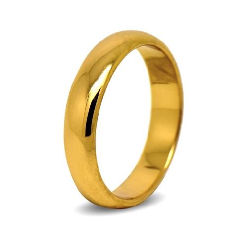Fede nuziale piena oro - 18, kt