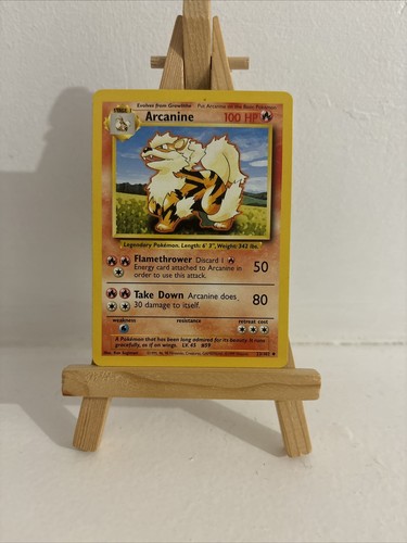 Pokémon tcg arcanine base - pokémon,