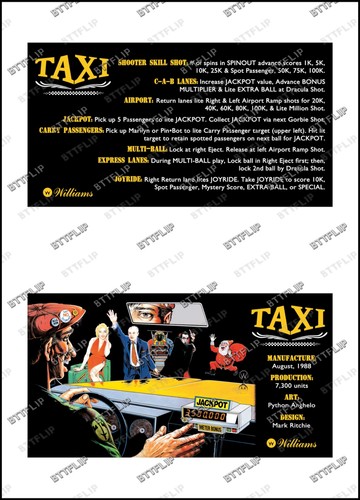 Williams taxi 1988 - taxi, cartes