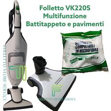 FOLLETTO VK220S RICONDIZIONATO BATTITAPPETO MULTIFUNZIONE EB420S  RIGENERATO