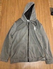 felpa uomo cappuccio grigia 