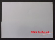 PEUGEOT 205 TURBO 16 orig 1984 francese Mkt vendita brochure portafoglio pochette