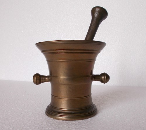 Antico mortaio bronzo con - antico,