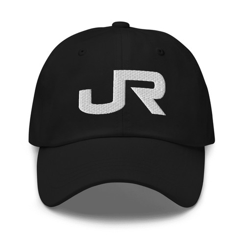 Cappello papà nero ricamato