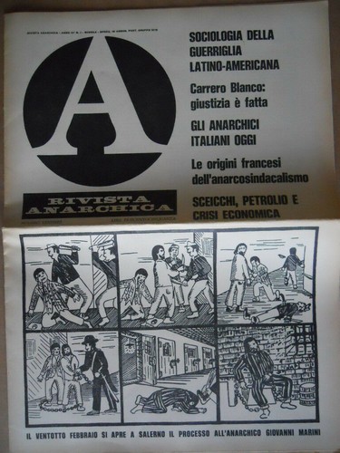 Rivista anarchica 1974 - rivista, n�1