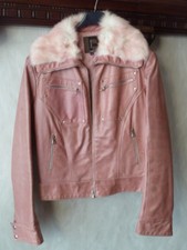 GIUBBOTTO CHIODO BIKER GIACCA PELLE CONBIPEL SMALL