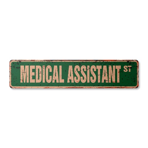 Assistente medico cartello - assistente,