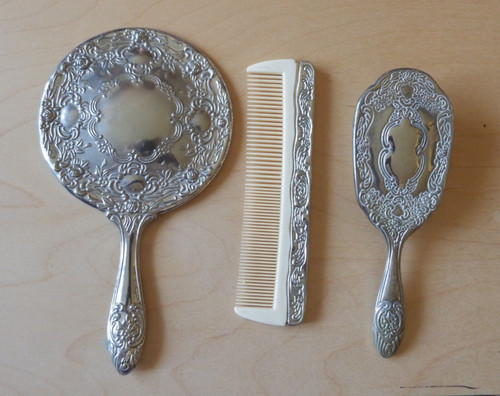 Set vanità vintage placcato