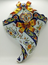 Corno dell'abbondanza in ceramica Cornucopia applique antiquariato