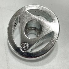 NOS Monty Trial Bici Tappo Superiore Inclinato Cuffia Bici Bicicletta BMX Nuovo Argento