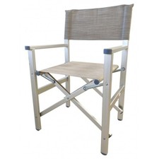 SEDIA REGISTA ECRU' ALLUMINIO MICHELE SOGARI