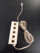 SDOPPIATORE TELEFONICO 5 WAY VIE PRESE PLUG RJ11 MULTIPRESA TELEFONO CON CAVO