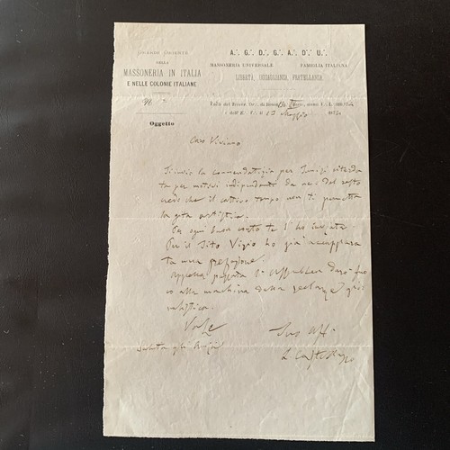 Autografo storia castellazzo - autografo,