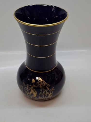 Vaso porcellana limoges - limoges, blu