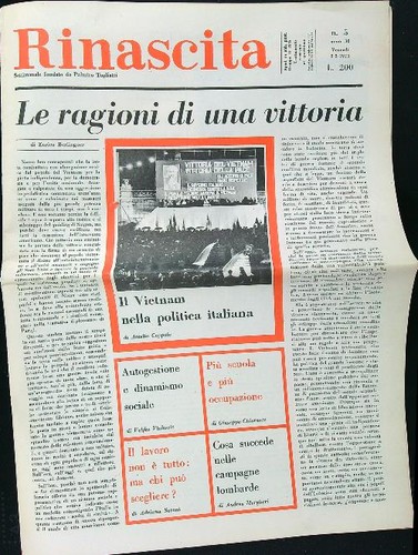 Rinascita 1973 - rinascita, 5/1973