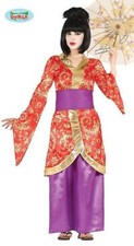 COSTUME GEISHA GIAPPONESE CARNEVALE TG MEDIUM VESTITO GUIRCA ACCOMPAGNATRICE THE