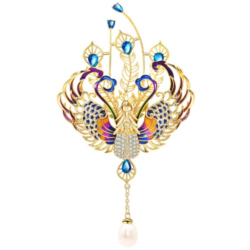 Spilla fenice oro - spilla,