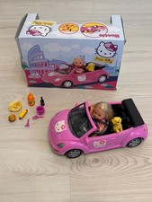 Evi Love Hello Kitty Beetle – Set con bambola, cagnolino, auto Volkswagen rosa